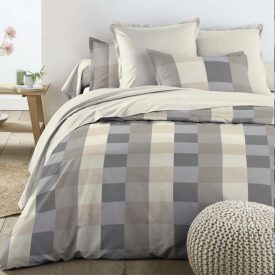 Digital Barna Kockás Mako Szatén Ágyneműhuzat Garnitúra