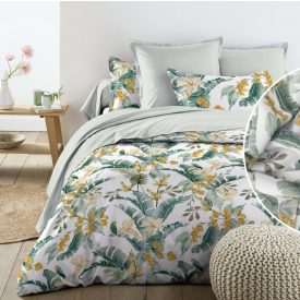 Digital Pálmaleveles Mako Szatén Ágyneműhuzat Garnitúra