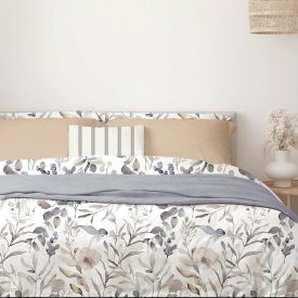   Digital Pasztell virágos Mako Szatén Ágyneműhuzat Garnitúra