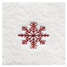 Fehér Hímzett  Hópihe Kéztörlő