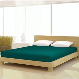 Mohazöld Full Elasztán Deluxe Gumis Lepedő