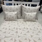 Geolover Ecrü-Bézs Jacquard Szatén Ágyneműhuzat Garnitúra