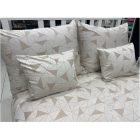 Geolover Ecrü-Bézs Jacquard Szatén Ágyneműhuzat Garnitúra