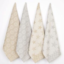 Jacquard Karácsonyi Konyharuha Ezüst Csillag