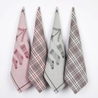 Jacquard  Karácsonyi Konyharuha Piros Kockás