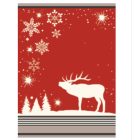 Jacquard  Karácsonyi Konyharuha Piros Szarvas