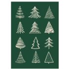 Jacquard  Karácsonyi Konyharuha Zöld Fenyő