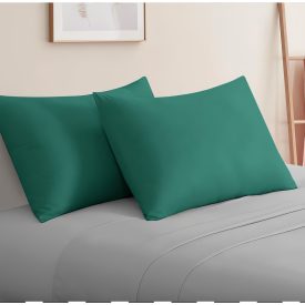 Antikzöld Szatén Nagypárnahuzat