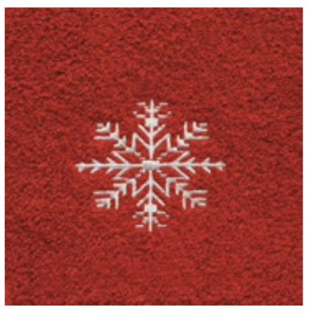 Piros Hímzett  Hópihe Kéztörlő