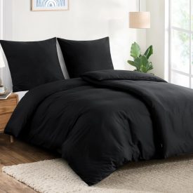 Fekete Mako Szatén Ágyneműhuzat Garnitúra
