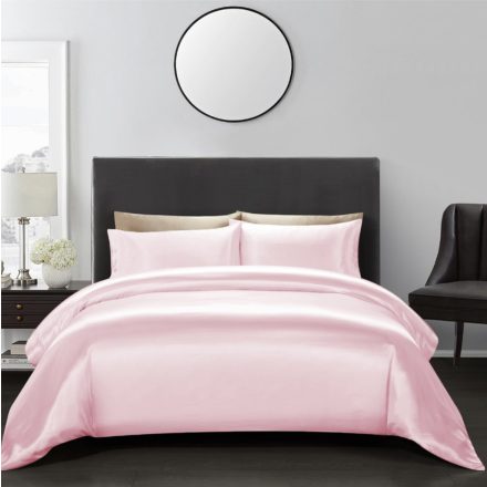 Rózsaszín Mako Szatén Ágyneműhuzat Garnitúra